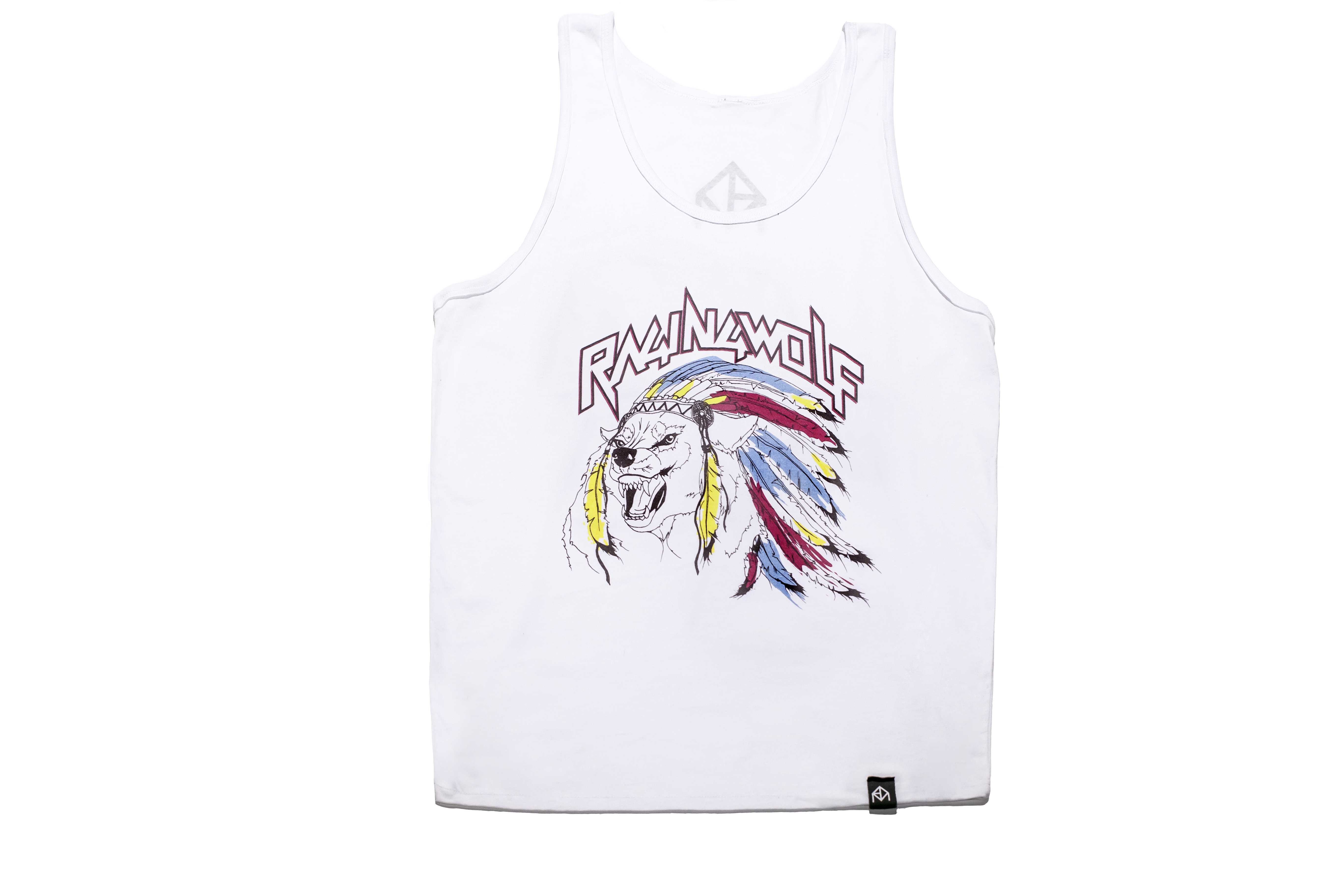 White Ranga Wolf Unisex Tank Top