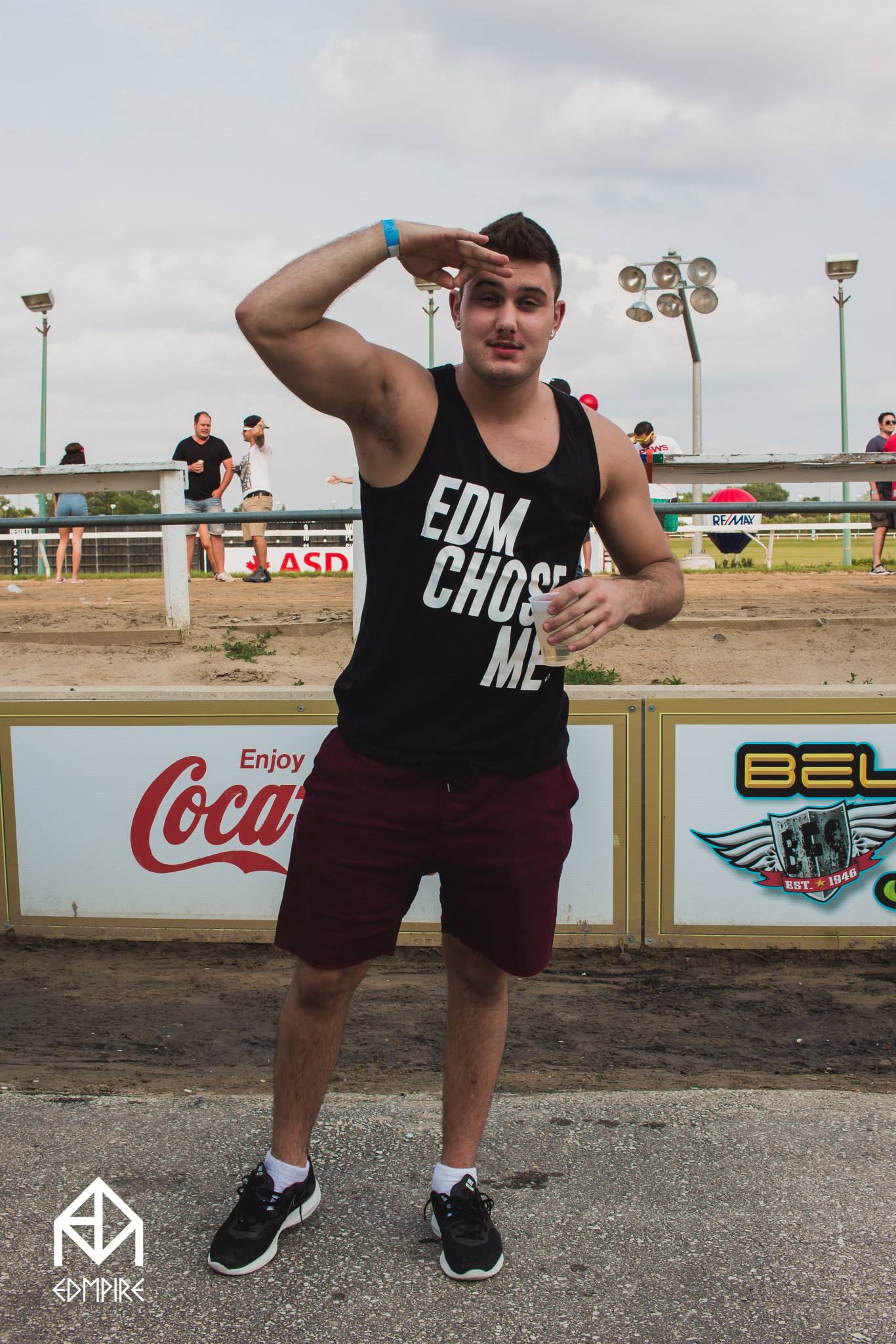 Black EDM Chose me - Unisex tank top